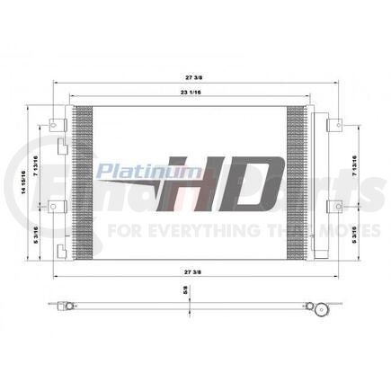 HDH010718 by HINO - Design Style  Parallel FlowHeight 23 1/16 InchWidth 14 15/16 InchDepth 5/8 InchInlet Block FittingOutlet Block FittingMake HinoModel 238 258 268Start Year 2008End Year 2010Reference 88460E0120, 11527, 7-9134, 9260100, CON0095, 2433678