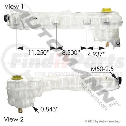 575.10115 by AUTOMANN - Coolant Reservoir, for Freightliner