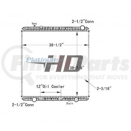 HDC010100PA by FREIGHTLINER - Radiator