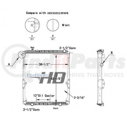 HDC010113PAF by FREIGHTLINER - Radiator