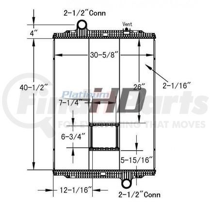 HDC010172PA by PETERBILT - Engine Oil Cooler - Plastic, Aluminum