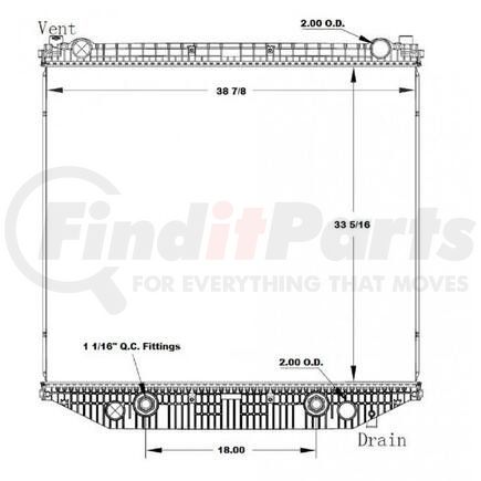 HDC010950PA by FREIGHTLINER - Radiator