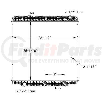 HDC011225PA by FREIGHTLINER - Radiator