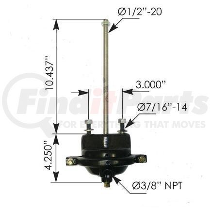 179.SC9 by AUTOMANN - Air Brake Spring Brake Chamber Service Kit - Type 9, 1.75 inch Stroke