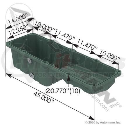 802.23283 by AUTOMANN - OIL PAN DETROIT DIESEL