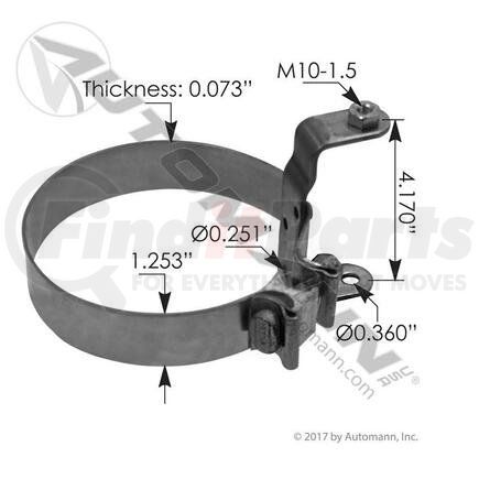 562.U591005L by AUTOMANN - MOUNTING BRACKET 5IN LH KW