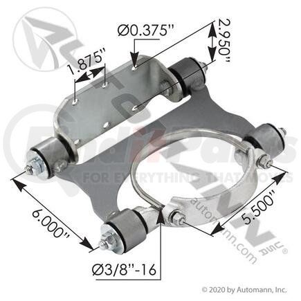 562.U4631118 by AUTOMANN - Exhaust Bracket - Freightliner