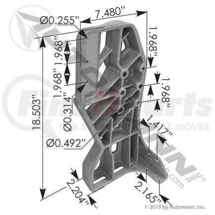 M75841L by AUTOMANN - CORNER BRACKET LH PETERBILT