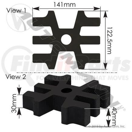 M834 by AUTOMANN - Spring Spacer Peterbilt Front, Wedge