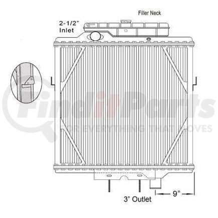 HDC010032DT by PETERBILT - Radiator