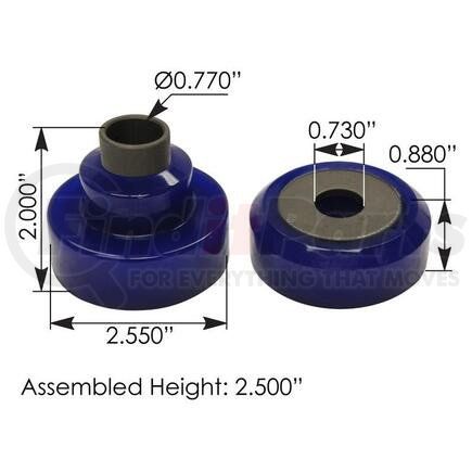 M17483UB by AUTOMANN - Motor Mount - Poly, for Peterbilt