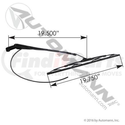 HLK7010 by AUTOMANN - WIPER ARM ASM PETERBILT