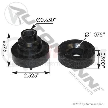 Automann M20378 Transmission Mount Transmission Mount, Fits Peterbilt 335 / 337 / 379, Rubber