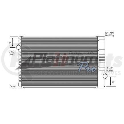 HDC010419 by NAVISTAR - Design Style  Copper BrassHeight  44 3/16 InchesWidth  27 9/16 InchesDepth  2 InchesInlet  2 1/2 Inch ConnectionOutlet  2 1/2 Inch ConnectionEngine Oil Cooler  NoTrans Oil Cooler  NoMake  InternationalModel  9400Start Year  2008End Y