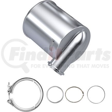 1N0505-C by SKYLINE EMISSIONS - Diesel Oxidation Catalyst (DOC) Kit, w/ (2) Gaskets, w/ (2) Clamps, EPA07, Navistar MaxxForce 11/13
