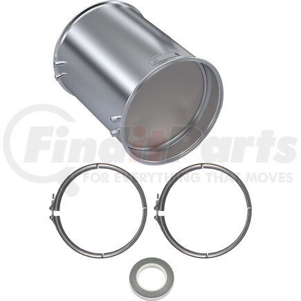 1N1205-C by SKYLINE EMISSIONS - DPF KIT CONSISTING OF 1 DPF, 1 GASKET, AND 2 CLAMPS
