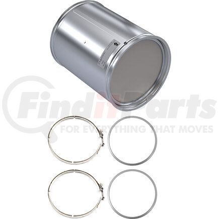 BG1101-C by SKYLINE EMISSIONS - DPF KIT CONSISTING OF 1 DPF, 2 GASKETS, AND 2 CLAMPS