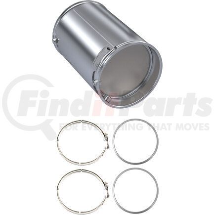 BG1103-C by SKYLINE EMISSIONS - DPF KIT CONSISTING OF 1 DPF, 2 GASKETS, AND 2 CLAMPS