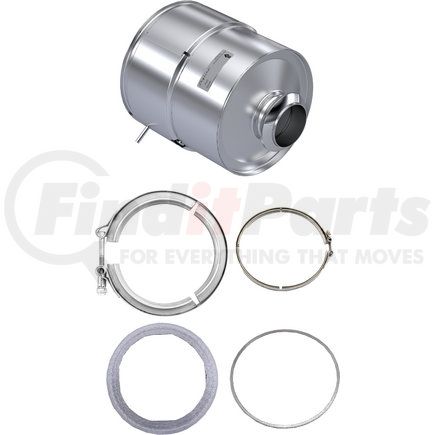 CJ0428-C by SKYLINE EMISSIONS - Diesel Oxidation Catalyst (DOC) Kit, w/ (2) Gaskets, w/ (2) Clamps, EPA10, Cummins ISC 8.3 / ISL 9 and Paccar PX8