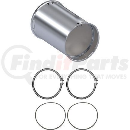 CQ1501-C by SKYLINE EMISSIONS - DPF KIT CONSISTING OF 1 DPF, 2 GASKETS, AND 2 CLAMPS