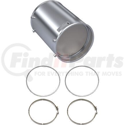 CJ1205-C by SKYLINE EMISSIONS - DPF KIT CONSISTING OF 1 DPF, 2 GASKETS, AND 2 CLAMPS