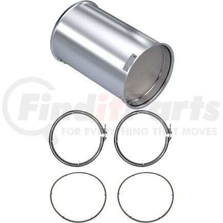 CQ1704-C by SKYLINE EMISSIONS - DPF KIT CONSISTING OF 1 DPF, 2 GASKETS, AND 2 CLAMPS