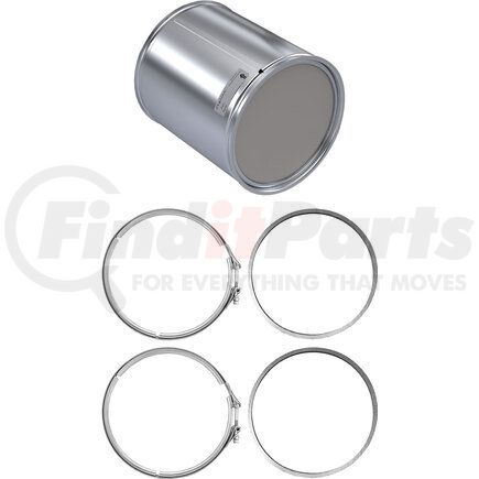 DJ1207-C by SKYLINE EMISSIONS - DPF KIT CONSISTING OF 1 DPF, 2 GASKETS, AND 2 CLAMPS