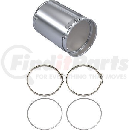 LJ1204-C by SKYLINE EMISSIONS - DPF KIT CONSISTING OF 1 DPF, 2 GASKETS, AND 2 CLAMPS