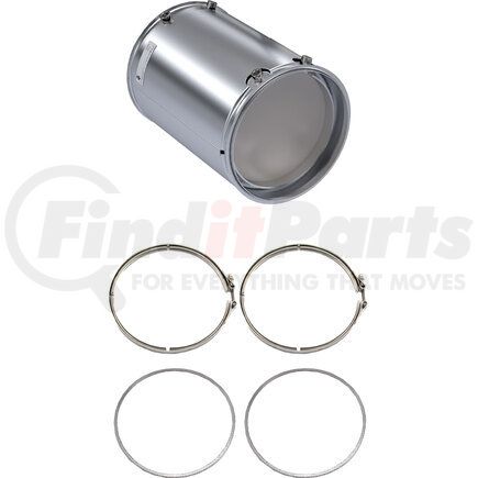 LJ1207-C by SKYLINE EMISSIONS - DPF KIT CONSISTING OF 1 DPF, 2 GASKETS, AND 2 CLAMPS
