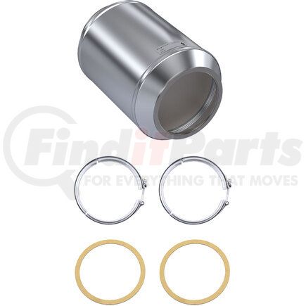 MK1223-C by SKYLINE EMISSIONS - DPF KIT CONSISTING OF 1 DPF, 2 GASKETS, AND 2 CLAMPS