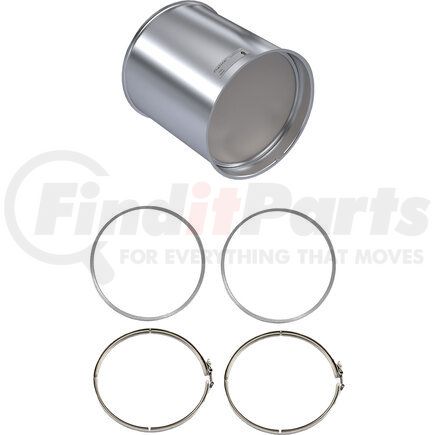 MN1004-C by SKYLINE EMISSIONS - Diesel Particulate Filter (DPF) Kit, with (2) Gaskets, with (2) Clamps, EPA07, for Cummins ISM