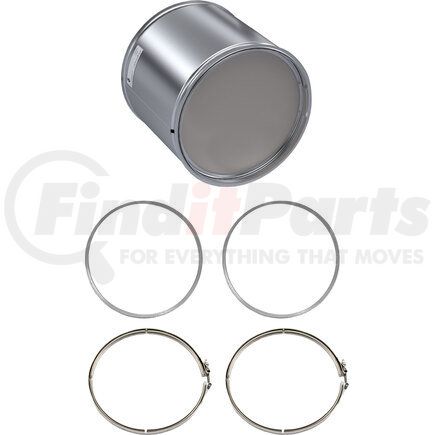 MN1002-C by SKYLINE EMISSIONS - Diesel Particulate Filter (DPF) Kit, with (2) Gaskets, with (2) Clamps, EPA07, for Cummins ISM / ISL