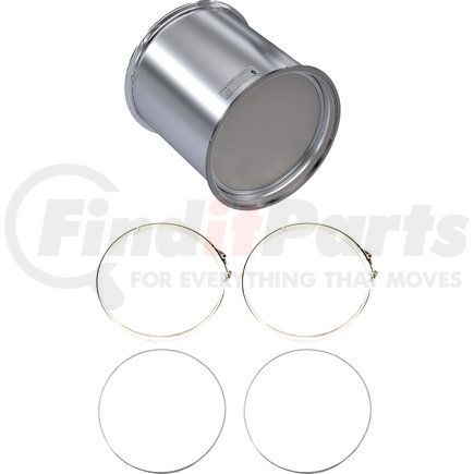 VN1201-C by SKYLINE EMISSIONS - DPF KIT CONSISTING OF 1 DPF, 2 GASKETS, AND 2 CLAMPS