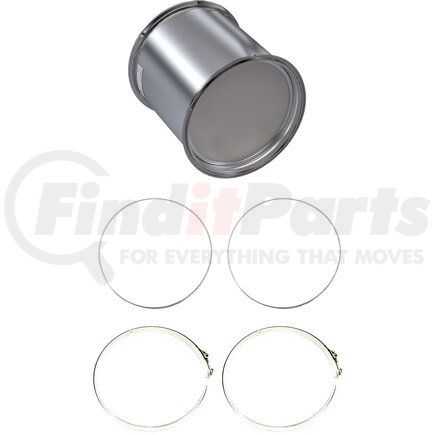 VN1207-C by SKYLINE EMISSIONS - DPF KIT CONSISTING OF 1 DPF, 2 GASKETS, AND 2 CLAMPS