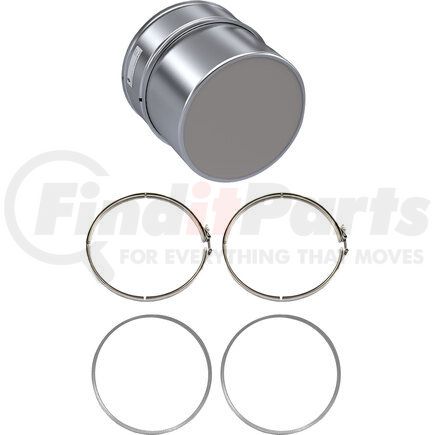XN1102-C by SKYLINE EMISSIONS - DPF KIT CONSISTING OF 1 DPF, 2 GASKETS, AND 2 CLAMPS