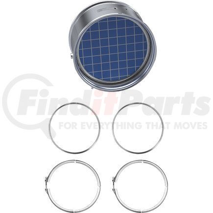 XQ0711-C by SKYLINE EMISSIONS - DPF KIT CONSISTING OF 1 DPF, 2 GASKETS, AND 2 CLAMPS