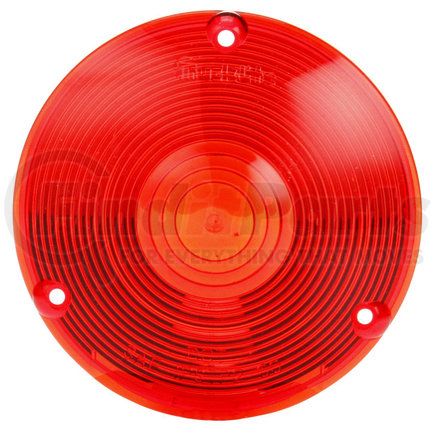 9016 by PACCAR - Pedestal Light Lens - Signal-Stat, Red, Round, Acrylic, 3-Screw Mount