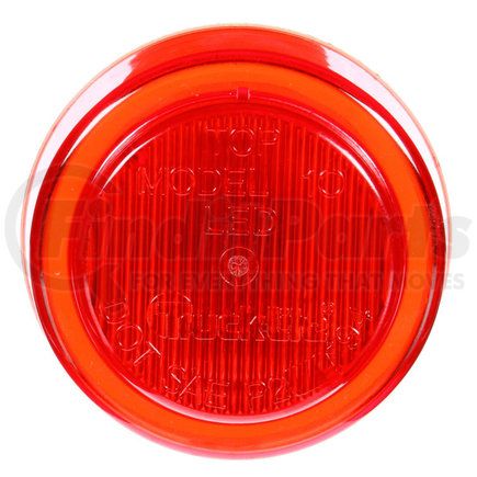 10250R by PACCAR - Marker Light - 10 Series, Red, Round, LED, 2 Diode, 12V, Polycarbonate, Fit N' Forget