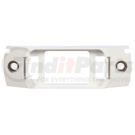 15728 by PACCAR - Marker Light Mounting Bracket - 2-Screw Surface Mount, White, ABS, For 15 Series Rectangular Light