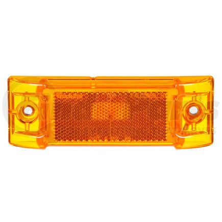 21201Y by PACCAR - Marker Light - Super 21, Yellow, Rectangular, Incandescent, 1 Bulb, Reflectorized, 2-Screw Mount, Diamond Shell