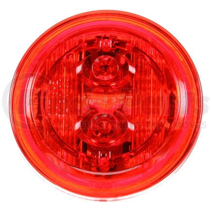 30285R by PACCAR - Marker Light - 30 Series, Red, Round, Low Profile, LED, 6 Diodes, Grommet Mount, PL-10, 12V
