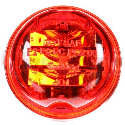 30275R by PACCAR - Marker Light - 30 Series, Red, Round, High Profile, LED, 8 Diodes, Grommet Mount, No Plug, PL-10