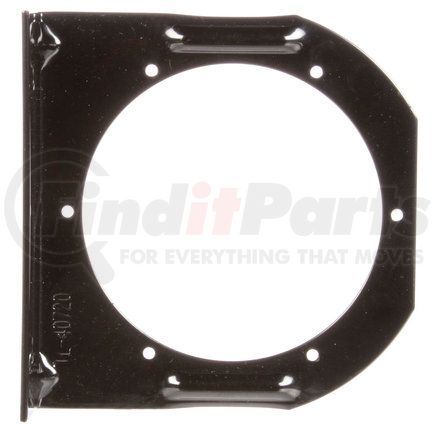 40720 by PACCAR - Marker Light Mounting Bracket - 40 Series, 4" Diameter, Black, Steel, 2-Screw Bracket Mount, for Round Shape Lights