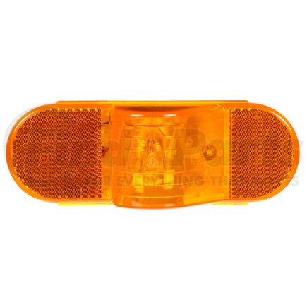 60215Y by PACCAR - Side Turn Signal Light - 60 Series, Yellow, Oval, Incandescent, 1 Bulb, Horizontal Mount, PL-3, 12V