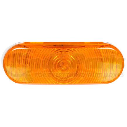 60202Y by PACCAR - Turn Signal / Parking Light - Super 60, Yellow, Oval, Incandescent, 1 Bulb, Grommet Mount, PL-3, 12V