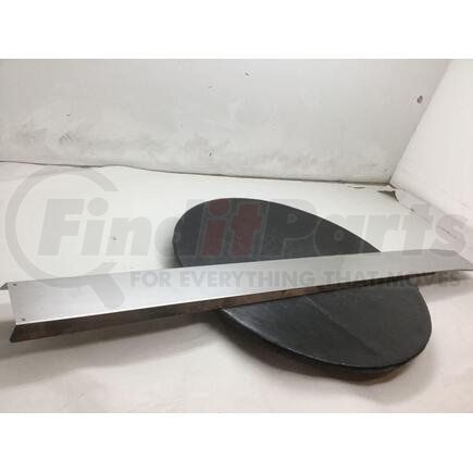 TK-1111 by KENWORTH - Hood Strip For Center Ridge Of Hood - Stainless Steel - Kenworth W900L 1993-2008 - Includes Hardware & Double sided 3M tape
