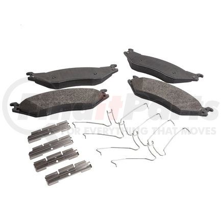 MQD1066HDC by HALDEX - High Duty Cycle Friction Hydraulic Brake Pad Kit - FMSI D1066