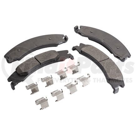 MQD1329HDC by HALDEX - High Duty Cycle Friction Hydraulic Brake Pad Kit - FMSI D1329