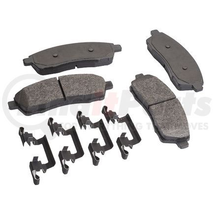 MQD757HDC by HALDEX - High Duty Cycle Friction Hydraulic Brake Pad Kit - FMSI D757