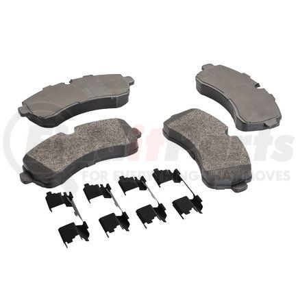 MQD1699HDC by HALDEX - High Duty Cycle Friction Hydraulic Brake Pad Kit - FMSI D1699